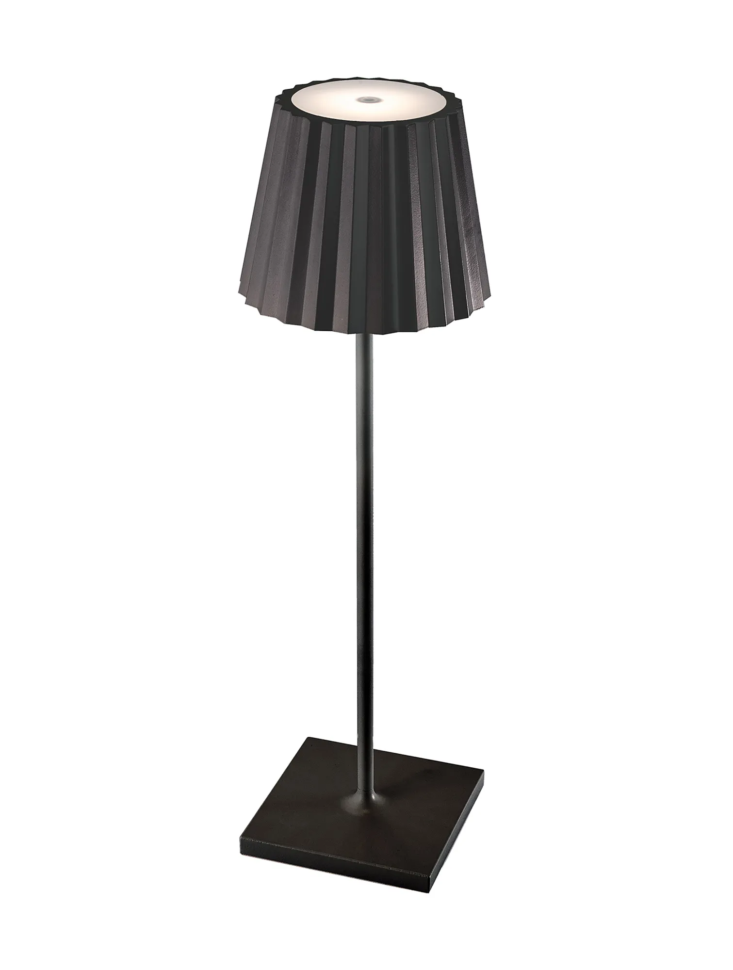 M6480  K2 Rechargeable Battery Operated Table Lamp , 2.2W LED, 3000K, 188lm, IP54, USB Charging Cable Included, Black, 3yrs Warranty